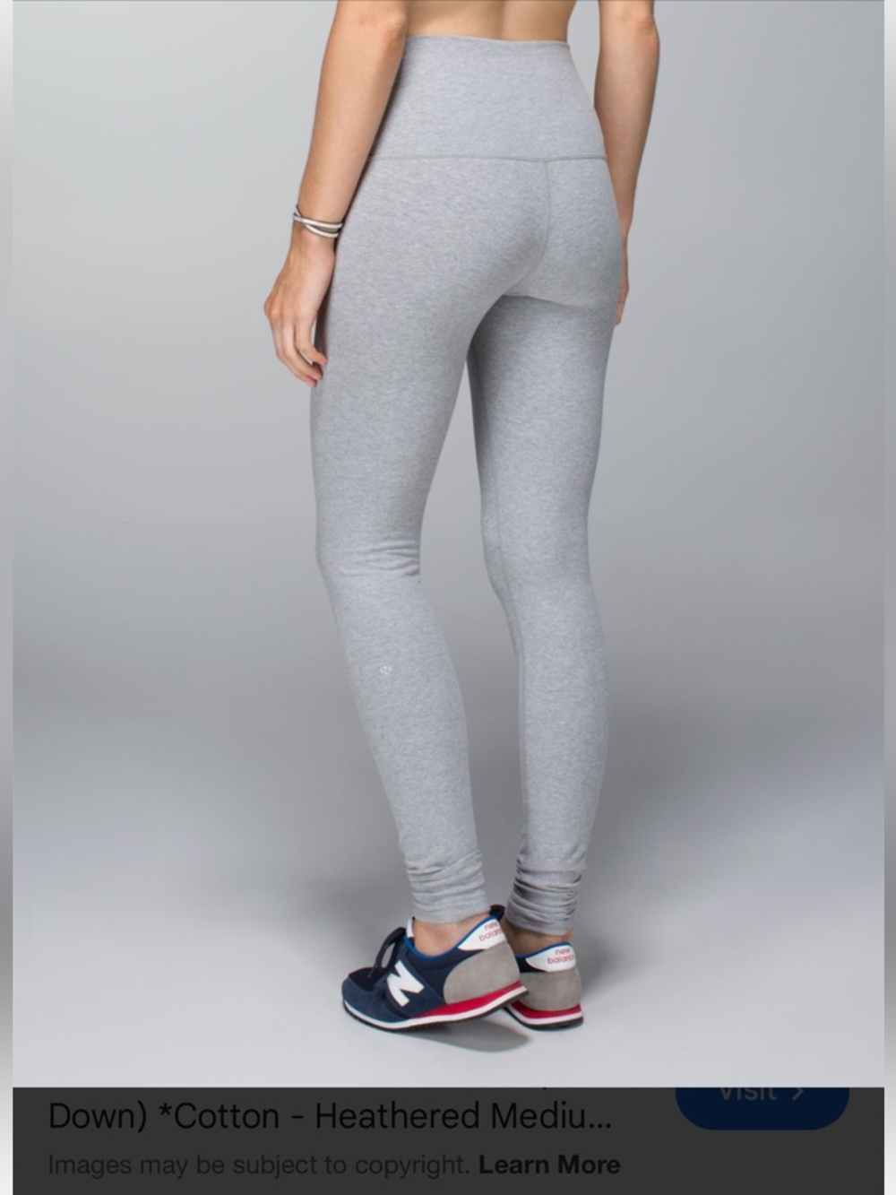 Lululemon Heather Gray High-Waist Leggings